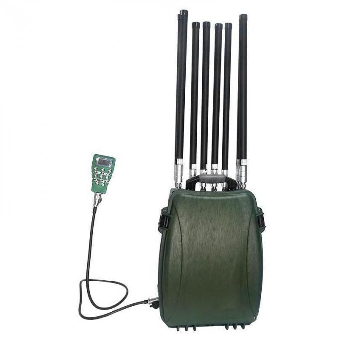 6 Bands Portable حقيبة ظهر Style Drone Suppression Uav Defense System