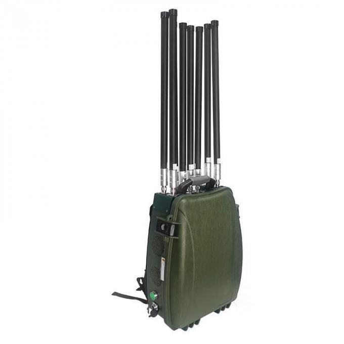 6 Bands Portable حقيبة ظهر Style Drone Suppression Uav Defense System