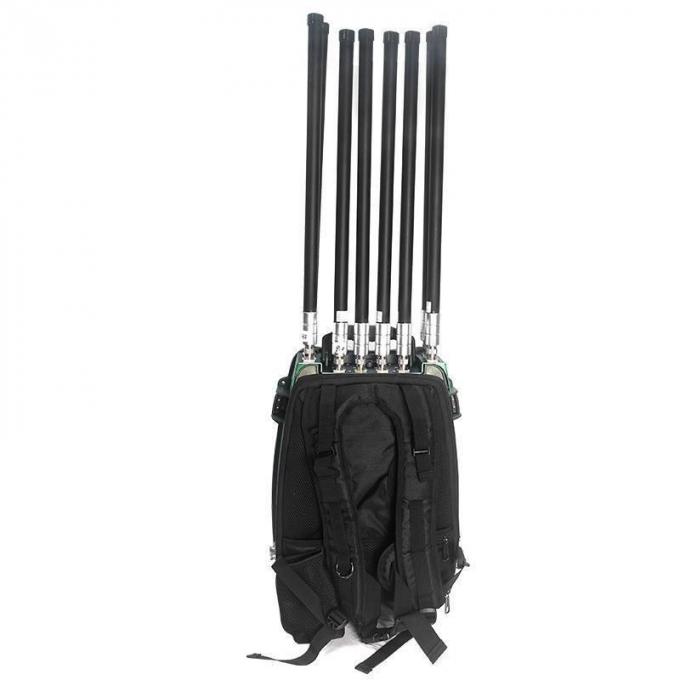 6 Bands Portable حقيبة ظهر Style Drone Suppression Uav Defense System