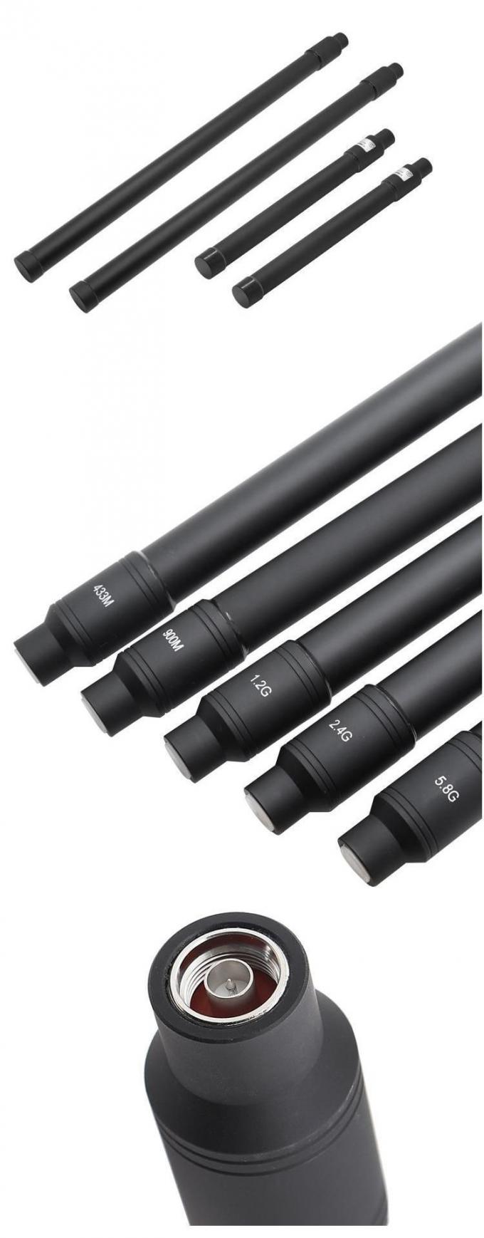 1.5g 2.4G 5.8g & 900MHz Omnidirectional Anti-Drone جهاز تشويش with Fiberglass Antenna