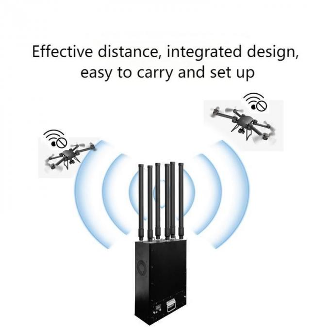 1.5g 2.4G 5.8g & 900MHz Omnidirectional Anti-Drone جهاز تشويش with Fiberglass Antenna