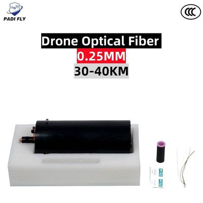 Buy 30-40km 0.25mm Low Latency Drone Optical Fiber for High Efficiency Wired Image Transmission Fpv Drone Anti-Interference online manufacture