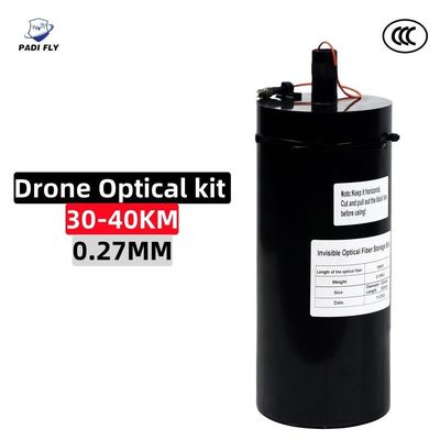 Buy Ultra-Long Distance 30-40km 0.27mm Dome Enclosure Fiber Optic Kit for Anti Interference Fpv Fibre Optic Communication Image Data Transmission Equipment online manufacture