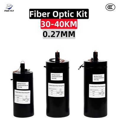 Buy Portable 0.27mm Dome Enclosure Fiber Optic Kit with Ultra-Long Distance 30-40km Anti Interference Fpv Communications Function online manufacture