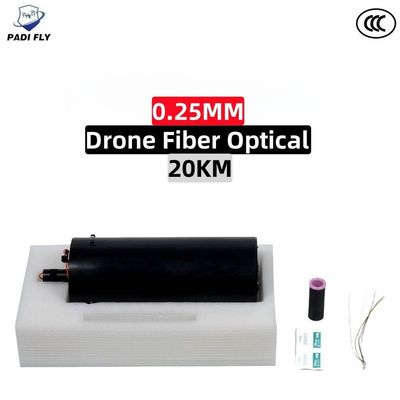 Lightweight 0.25mm 20km Long Distance Fpv Drone Fiber Optical for Fiber Image Data Transmission