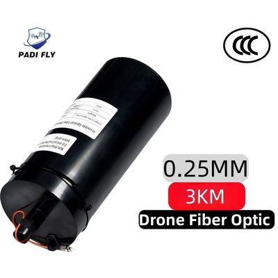 High Bandwidth and Low Latency 3km Low Altitude Global Coverage 0.25mm Portable Drone Fiber Optic for Fpv Drones & Uavs