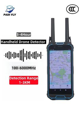 Dji Fpv Autel Drone konumlandırması ile el cihazı 1-3km 100MHz-6GHz frekans sinyali dedektörü