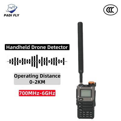 Handheld Omni Antenna 800MHz-6GHz Full Frequency 1-2km Long Distance Drone Signal Jammer Positioning Alarm Integrated Detection Detector