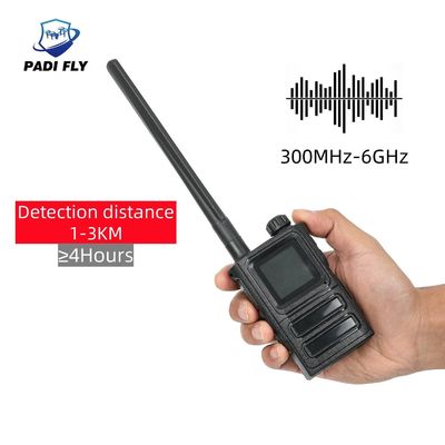 Drable 300-6000MHz Ultra Wide Full-Bands 2 Km Long Distance Signal Detector for Anti Drone System