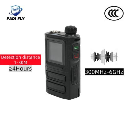 Dayanıklı 300MHz-6GHz Tüm Band Anti Drone RF Maruzetmeci C Tipi Şarj ile Taşınabilir 1-2km Drone Sinyal Alarm Sistemi Detektörü