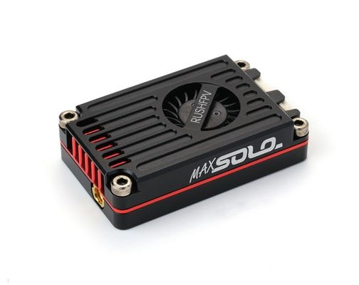 RUSHFPV MAX SOLO Video Transmitter High-power CNC Housing Inner Fan FPV Fixed-wing Long-distance Drones RC Drone 2.5w VTX