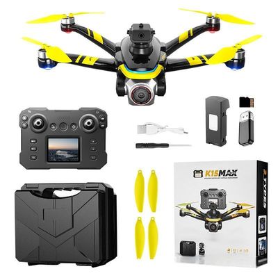 Foldable K15 Max HD 4K 8K Brushless PFV Drone With Remote Control LED Screen Camera Drone Beginner Professional Uav